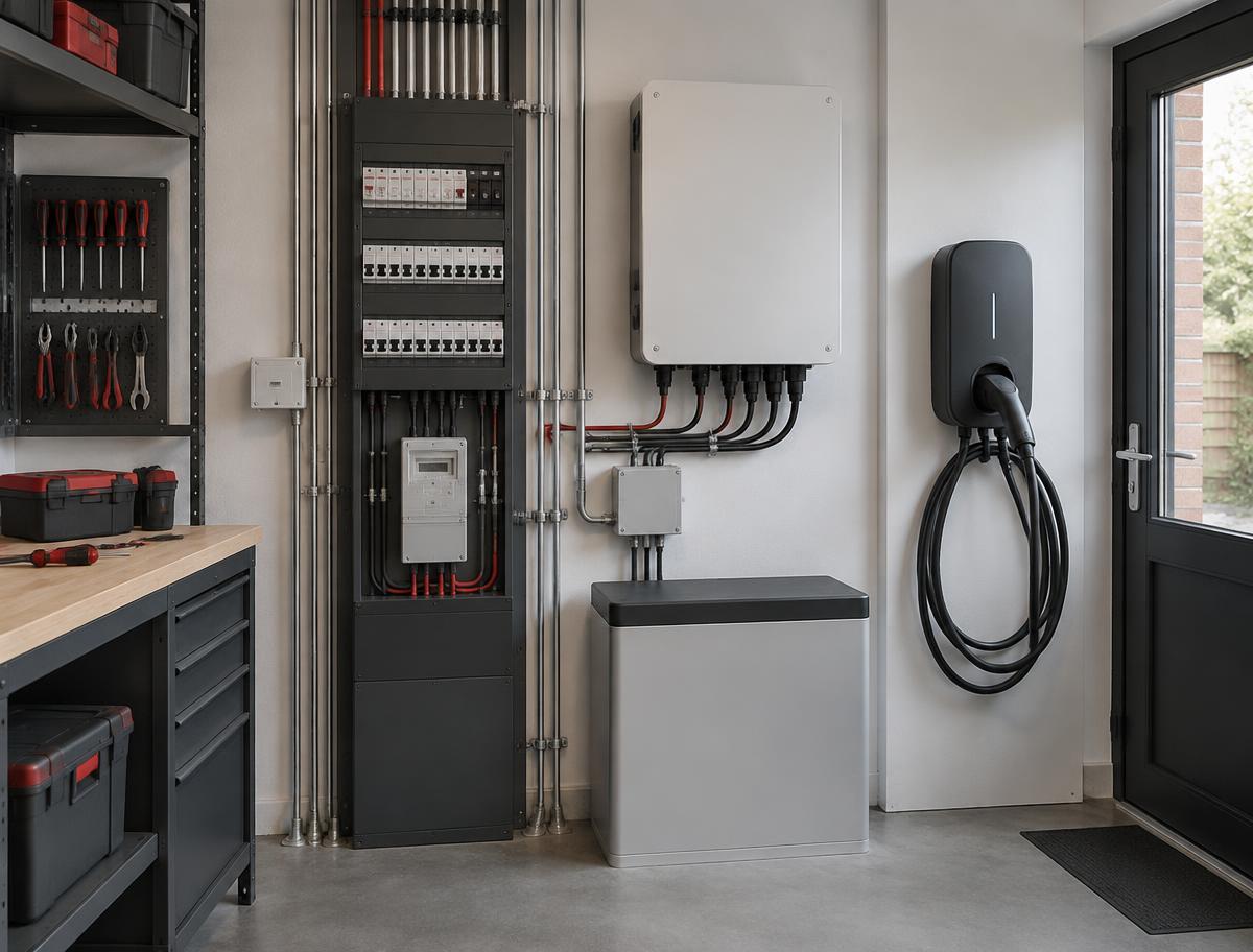 Netjes afgewerkte technische installatie